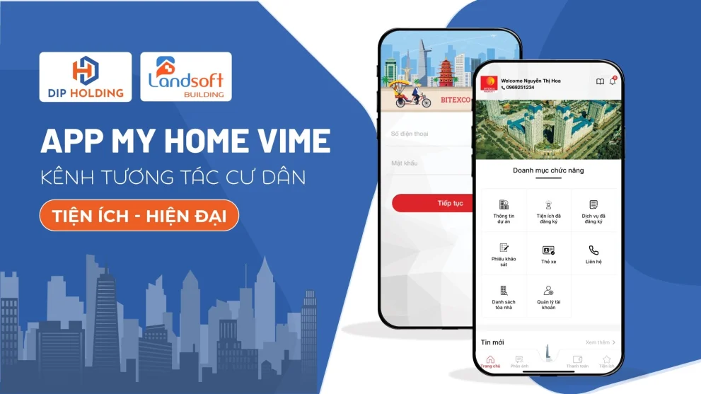 Ứng dụng cho cư dân trong App My Home Vime nâng cao chất lượng dịch vụ vận hành ra sao?