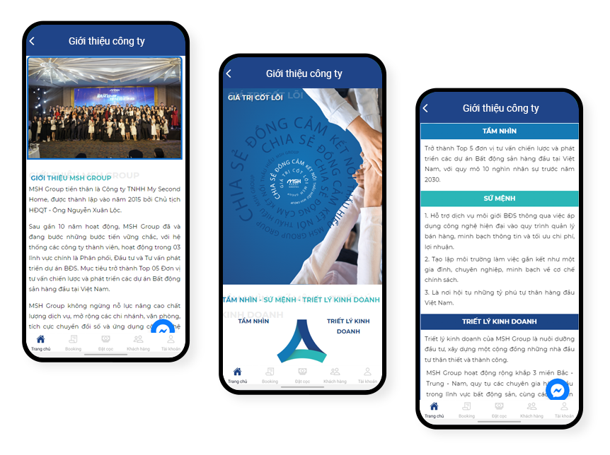 Mobile App 2 app gioi thieu cong ty