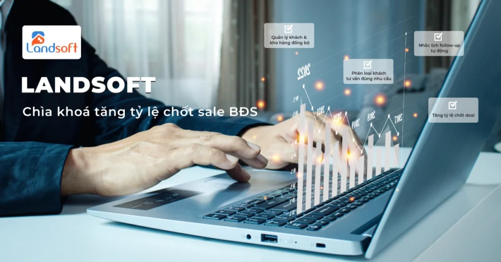 Phần mềm Landsoft giúp lãnh đạo theo dõi báo cáo kinh doanh BĐS về doanh số và hiệu quả theo thời gian thực như thế nào?