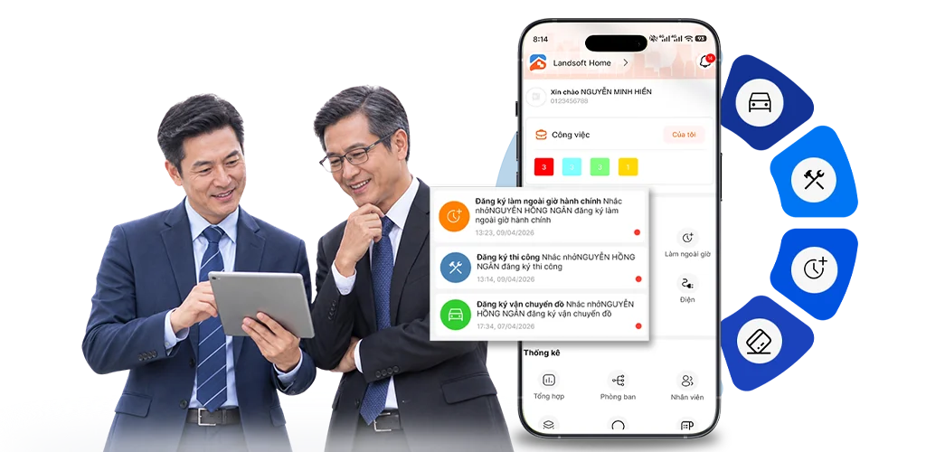 Phần mềm quản lý chuỗi tòa nhà chung cư Landsoft Building 32 06.05. Ung dung quan ly tai san ky thuat