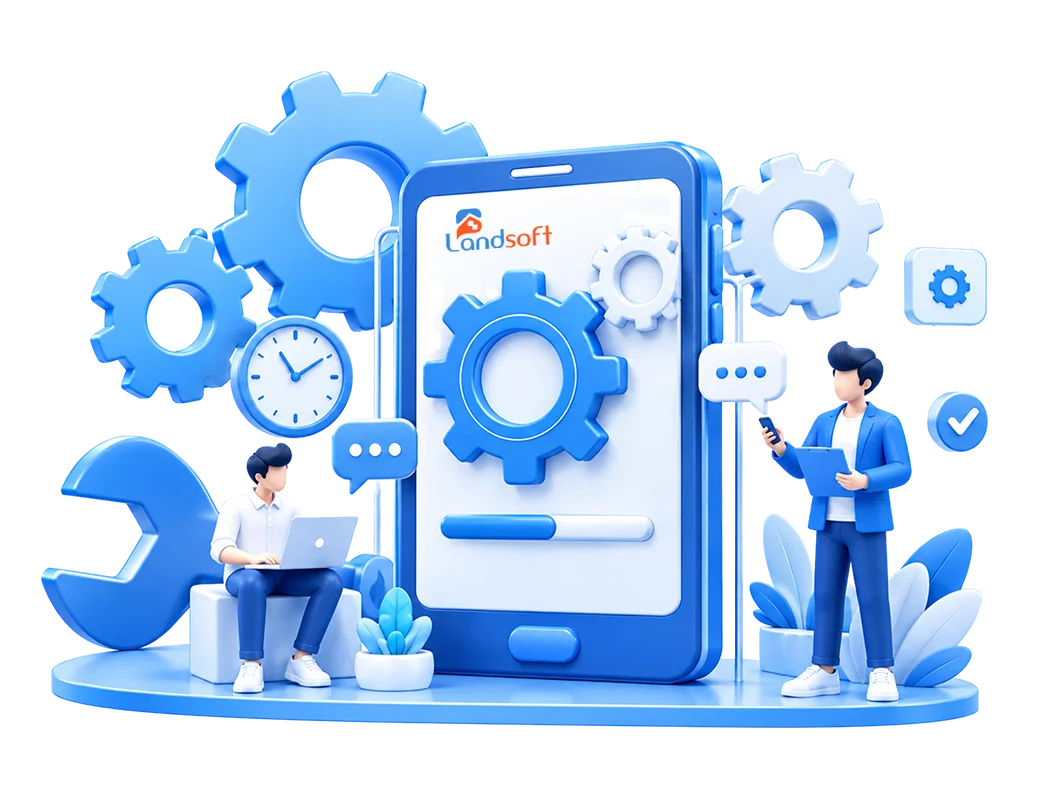 Phần mềm quản lý khu công nghiệp Landsoft Building 10 09.02. Nang cap vao bao tri